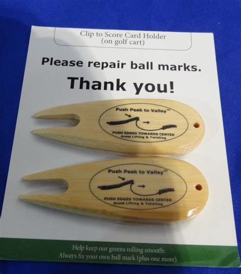 Wood Divot Tool Greens Keeper With Instructions Ebay