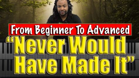 Never Would Have Made It - Marvin Sapp - (Key of C) – Piano Lesson With