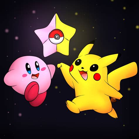 Kirby And Pikachu By Darkrexs On Deviantart