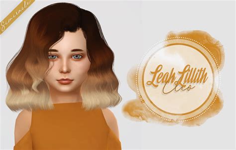 Sims 4 Hairs Simiracle Leahlillith`s Clio Hair Retextured Kids Version