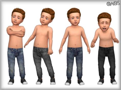 Tapered Jeans Toddlers The Sims 4 Catalog Sims 4 Toddler Clothes