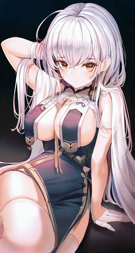 Sirius Azur Lane Fondo De Pantalla Neon Skin Sirius Cartoon Art The