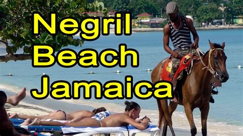 Negril Beach Jamaica Beach Party And Girls Riding Horses Youtube