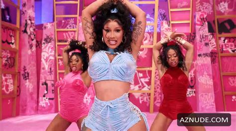 Cardi B Sexy Showing Off Her Curves In A Music Video Aznude