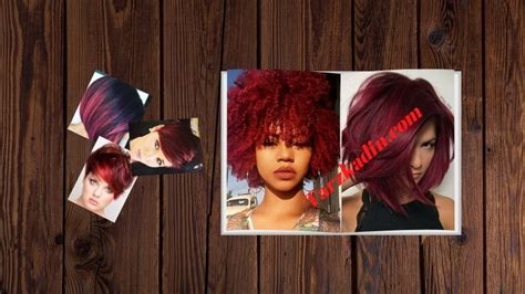 Kızıl Kısa Saç Modelleri Ombre Balyaj Tarz Kadın