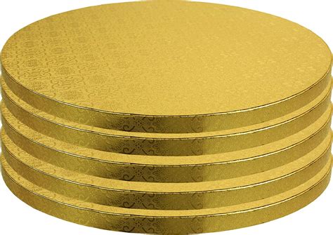 Ocreme Cake Board Gold Foil Round Cake Circles With