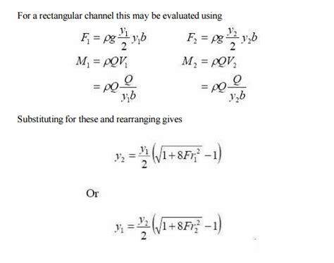 Application Of The Momentum Equation For Rapidly Varied Flow