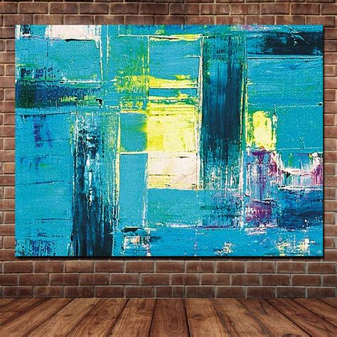 We did not find results for: Aliexpress.com : Buy Hand Painted Modern Abstract Art Blue Color Canvas Thick Textured Oil ...