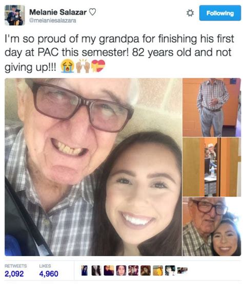 People Are Inspired By This Girl And Her Grandpa Going To College