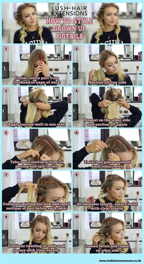 How To Style Grown Up Pigtails