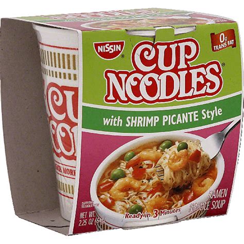 Nissin Cup Noodles Ramen Noodle Soup Shrimp Picante Style Northgate