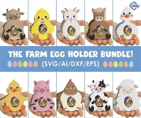 Easter chocolate egg holder design easter egg svg bundle | Etsy in 2021