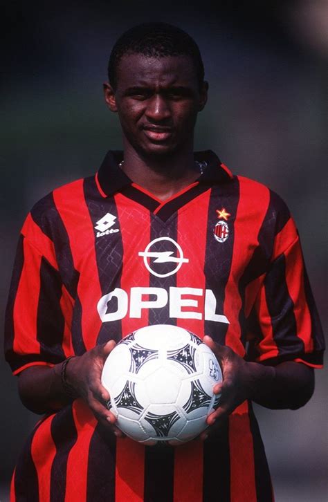 Patrick Vieira 1995 1996 World Football Ac Milan Good Soccer Players