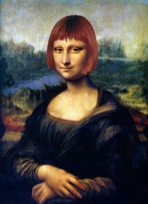 Real Mona Lisa Mona Lisa Smile Monet Michelangelo Hair Salon