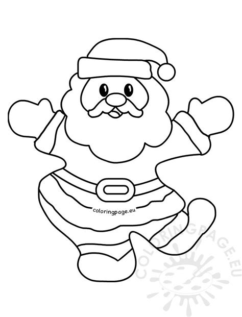 printable santa cut out template