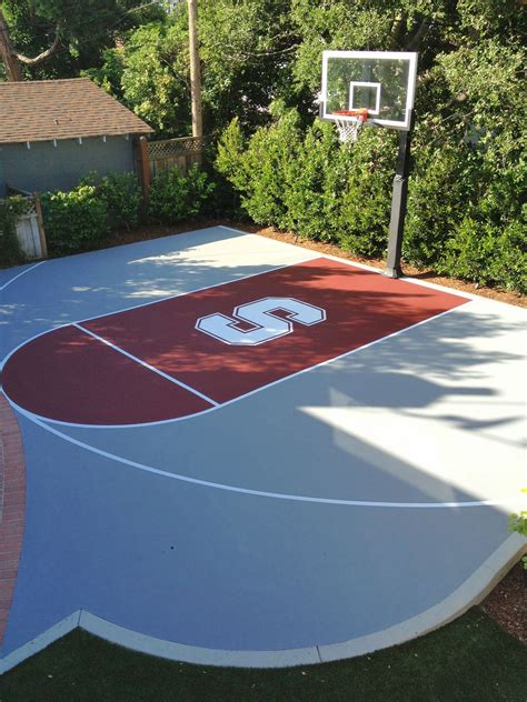 Mark Has Created A Great Stanford Half Court In His Backyard Complete