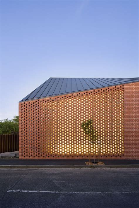 Perforated Brick Facade Brick Architecture Architecture Exterior