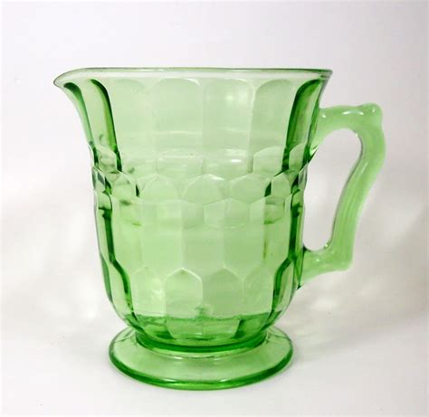 Vintage Hazel Atlas Green Depression Glass By Piecesfromthepast My