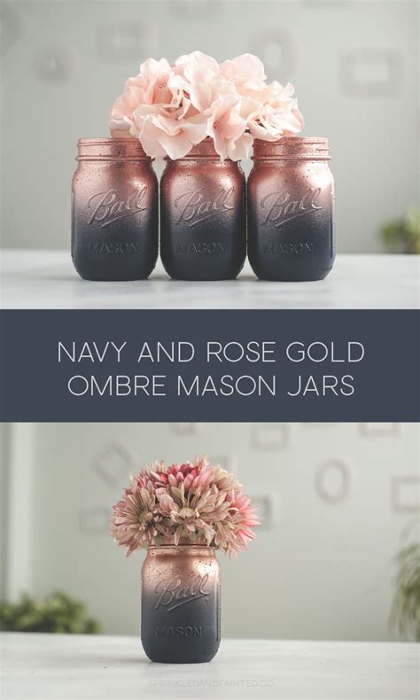 Gold Mason Jars How To Paint Mason Jars Diy Step By Step Project