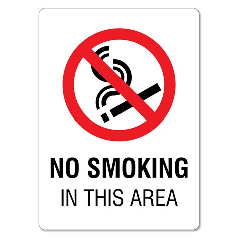 No Smoking In This Area Sign The Signmaker