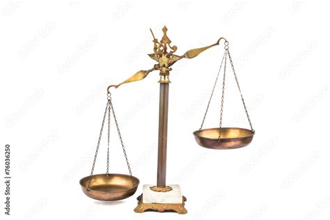 Imbalanced Scale Tilted To The Left Stock Photo Adobe Stock