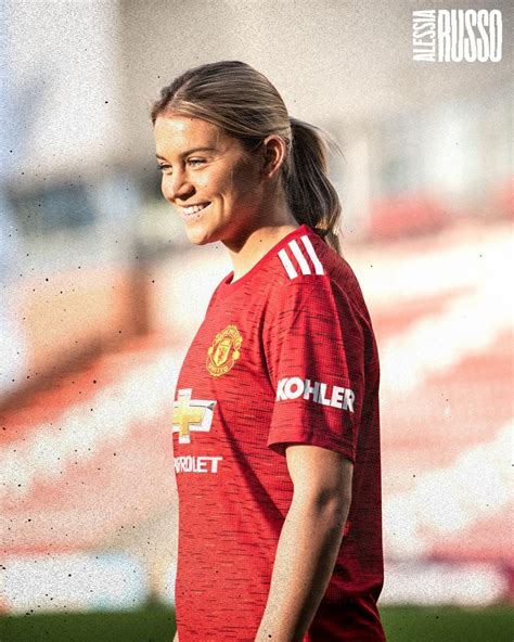 Alessia Russo Wears New Kits After Signing For Man Utd Women