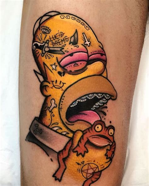 Homer Neo Traditional Tattoo Simpsons Tatuaggi Album Di Foto Fai Da