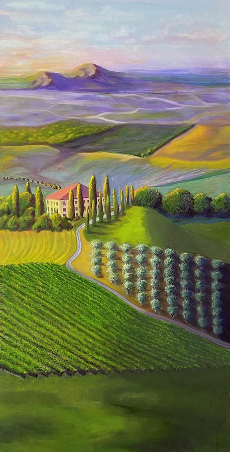 Italian Countryside Painting By Lucinda Stlaurent Fine Art America