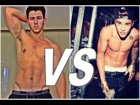 Justin Bieber VS Nick Jonas Who Has Better Abs YouTube