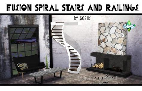 Sims 4 Designs Fusion Spiral Stairs Converted From Ts3 To Ts4 By Gosik