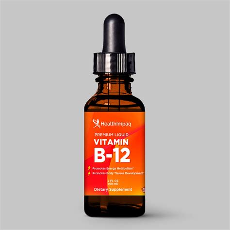 Healthimpaq Premium Liquid Vitamin B12 1200mg 60 Servings