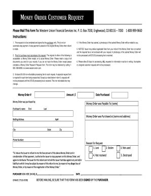 Check spelling or type a new query. Western Union Request - Fill Online, Printable, Fillable, Blank | PDFfiller