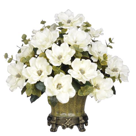 Maybe you would like to learn more about one of these? House of Silk Flowers Artificial Magnolia with Eucalyptus ...