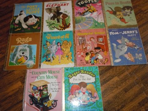10 Vintage Little Golden Books 1970s And 1980s Preschool Learn To Read