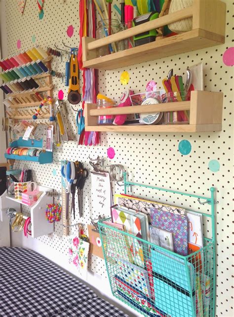Jan 15, 2021 by jenna today i'm showing you have simple it is to add some pegboard to your nursery. mousehouse: Craft Room Pegboard DIY
