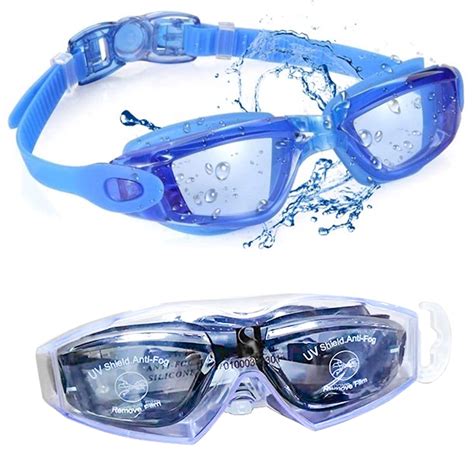 Aabv Swim Goggles Comfortable Polarized Anti Fog Swimming Goggles For Adultblue