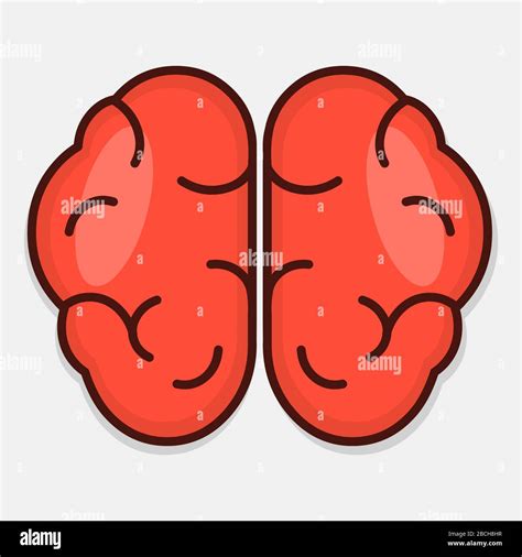 Human Brain Organ Isolated Vector Illustration Stock Vector Image And Art