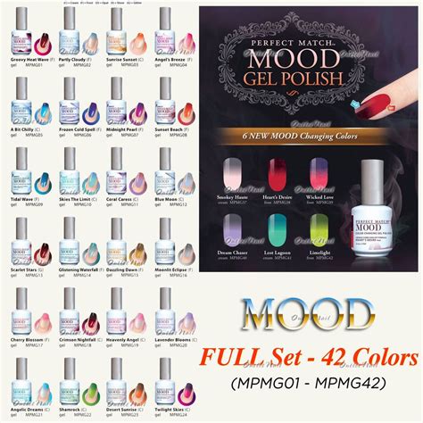 Lechat Perfect Match Mood Set 42 6 New 2015 Colors 36 Changing Gel