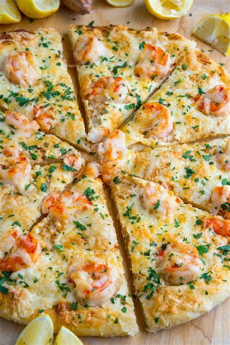 Shrimp Scampi Pizza Recipe Healthy Pizza Recipes Pizza Recipes