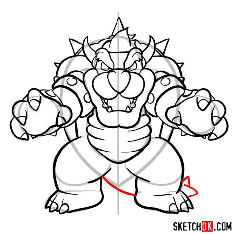 Paso A Paso Como Dibujar A Bowser How To Draw Bowser Porn Sex Picture