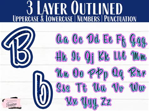 Layered Cursive Font Svg Alphabet Svg Fonts For Cricut Etsy Gambaran