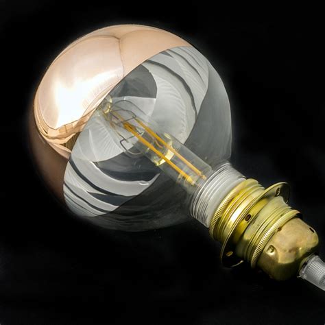 Modular Led Decorative Light Bulb With Copper Semisphere 5w E27
