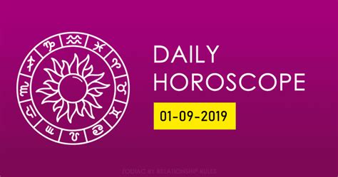 Daily Horoscope For Friday September 20 2019 Relationship Rules