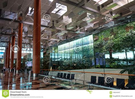 Interior Of Changi Airport Singapore Changi Airport Is The Primary