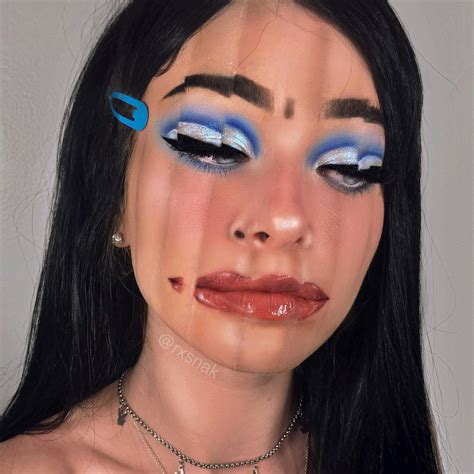 I Did Some More Glitchy Makeup Today Rglitchart