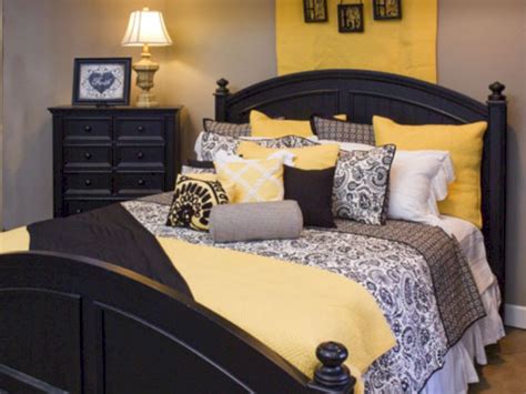 Cool 60 Visually Pleasant Yellow And Grey Bedroom Designs Ideas Yellow Gray Bedroom Grey