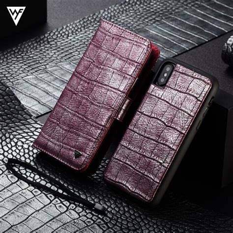 Luxury Crocodile Pattern Leather Case For Iphone X Xs Xs Max Xr Vintage