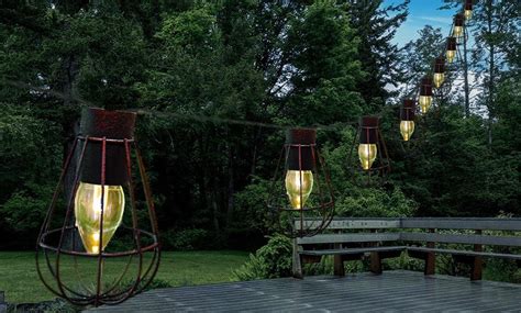 Solar Cage Lantern String Lights Groupon Goods