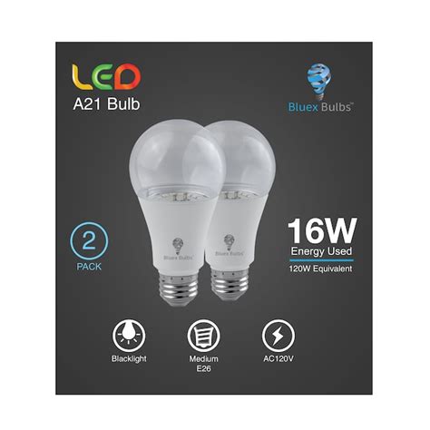 Bluex Bulbs Bluex Led 120 Watt Eq A21 Black E26 Light Bulb 2 Pack At