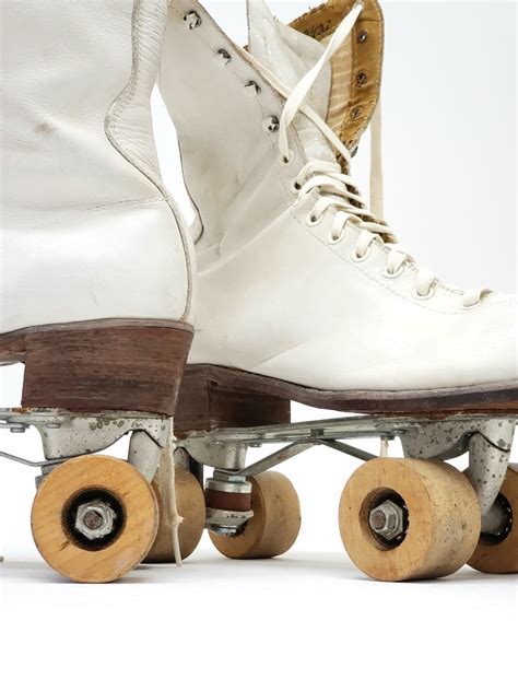 Vintage Roller Skates Wooden Wheels By Jc Higgins Etsy